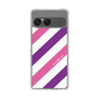 Slim Protection Case［ Big Stripe - Purple × Pink ］