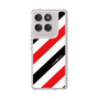 Slim Protection Case［ Big Stripe - Red × Black ］