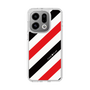 Slim Protection Case［ Big Stripe - Red × Black ］