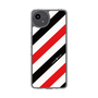 Slim Protection Case［ Big Stripe - Red × Black ］