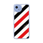 Slim Protection Case［ Big Stripe - Red × Black ］