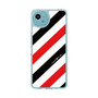 Slim Protection Case［ Big Stripe - Red × Black ］