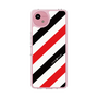 Slim Protection Case［ Big Stripe - Red × Black ］