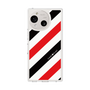 Slim Protection Case［ Big Stripe - Red × Black ］