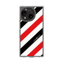 Slim Protection Case［ Big Stripe - Red × Black ］