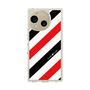 Slim Protection Case［ Big Stripe - Red × Black ］