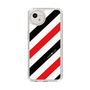 Slim Protection Case［ Big Stripe - Red × Black ］