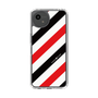 Slim Protection Case［ Big Stripe - Red × Black ］