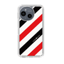 Slim Protection Case［ Big Stripe - Red × Black ］