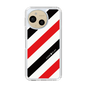 Slim Protection Case［ Big Stripe - Red × Black ］