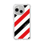 Slim Protection Case［ Big Stripe - Red × Black ］