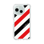 Slim Protection Case［ Big Stripe - Red × Black ］