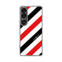 Slim Protection Case［ Big Stripe - Red × Black ］