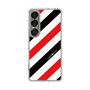 Slim Protection Case［ Big Stripe - Red × Black ］