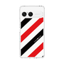 Slim Protection Case［ Big Stripe - Red × Black ］