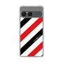 Slim Protection Case［ Big Stripe - Red × Black ］