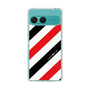 Slim Protection Case［ Big Stripe - Red × Black ］