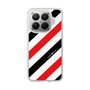 Slim Protection Case［ Big Stripe - Red × Black ］