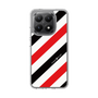 Slim Protection Case［ Big Stripe - Red × Black ］