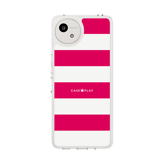 Slim Protection Case［ Big Border - Pink ］