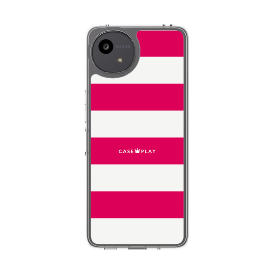 Slim Protection Case［ Big Border - Pink ］