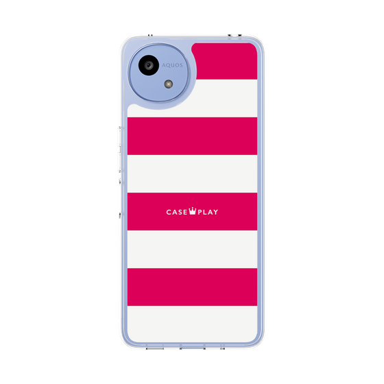 Slim Protection Case［ Big Border - Pink ］