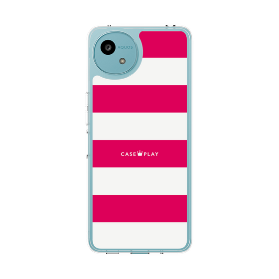 Slim Protection Case［ Big Border - Pink ］