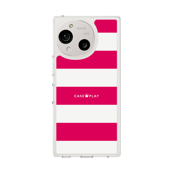 Slim Protection Case［ Big Border - Pink ］
