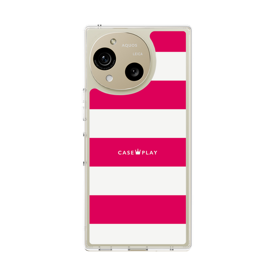 Slim Protection Case［ Big Border - Pink ］