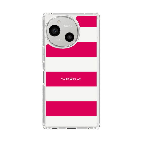 Slim Protection Case［ Big Border - Pink ］