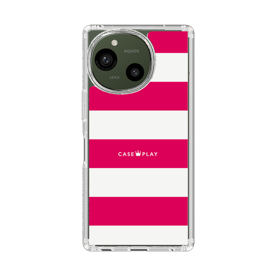 Slim Protection Case［ Big Border - Pink ］