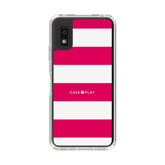 Slim Protection Case［ Big Border - Pink ］