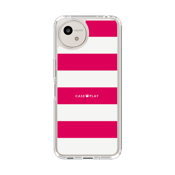 Slim Protection Case［ Big Border - Pink ］