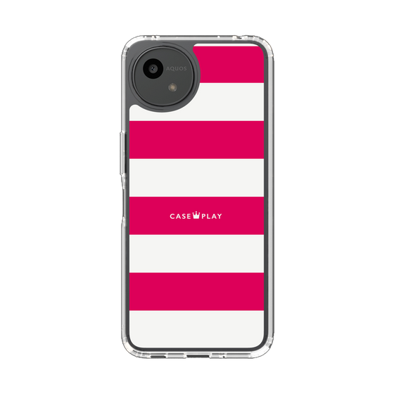 Slim Protection Case［ Big Border - Pink ］