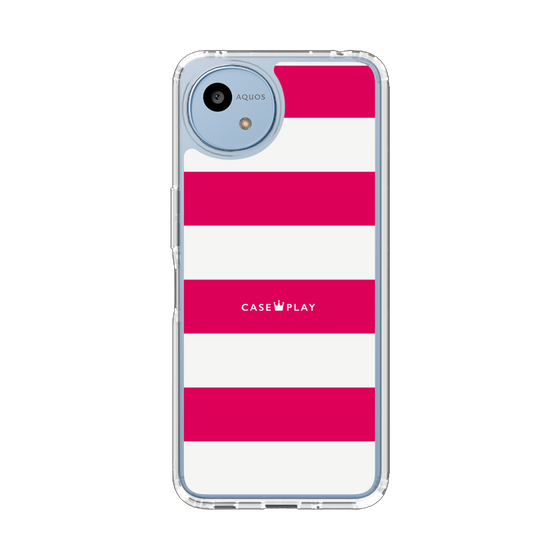Slim Protection Case［ Big Border - Pink ］