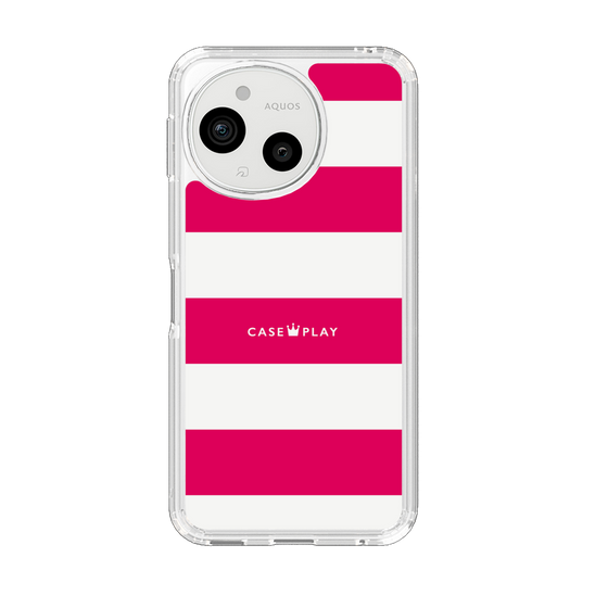 Slim Protection Case［ Big Border - Pink ］