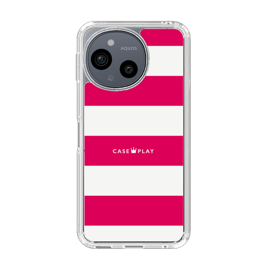Slim Protection Case［ Big Border - Pink ］