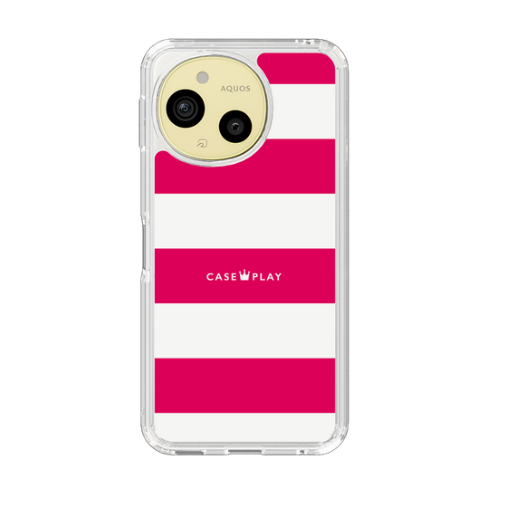 Slim Protection Case［ Big Border - Pink ］