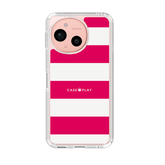 Slim Protection Case［ Big Border - Pink ］
