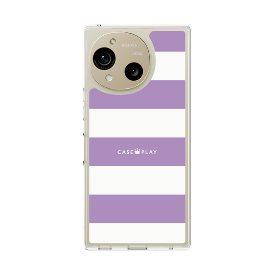 Slim Protection Case［ Big Border - Purple ］