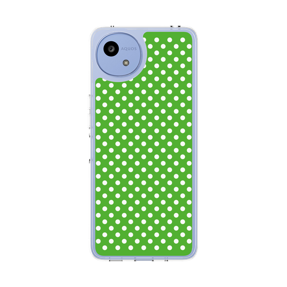 Slim Protection Case［ Small Dot - Green ］