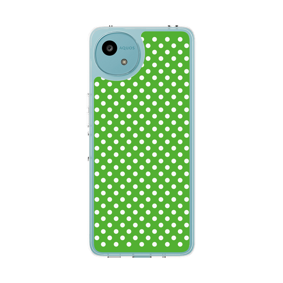 Slim Protection Case［ Small Dot - Green ］