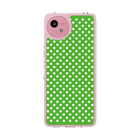 Slim Protection Case［ Small Dot - Green ］