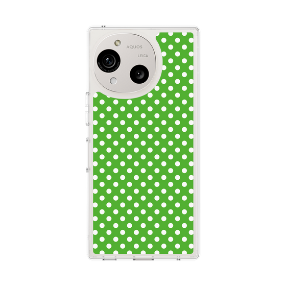 Slim Protection Case［ Small Dot - Green ］