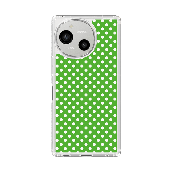Slim Protection Case［ Small Dot - Green ］