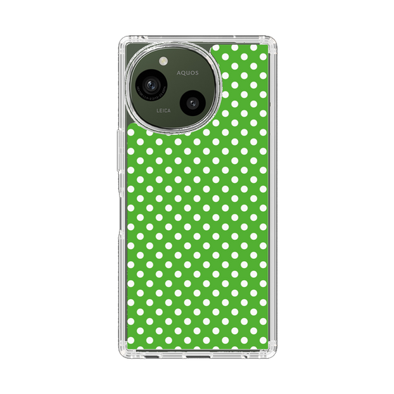 Slim Protection Case［ Small Dot - Green ］