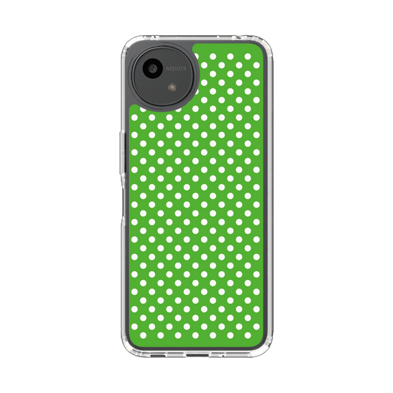 Slim Protection Case［ Small Dot - Green ］