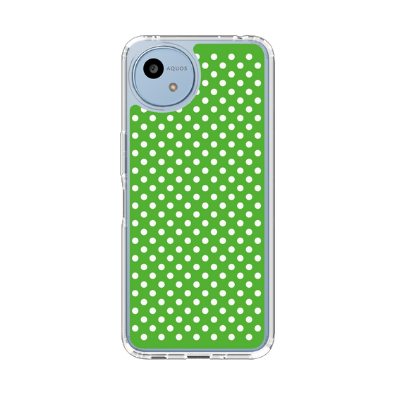 Slim Protection Case［ Small Dot - Green ］