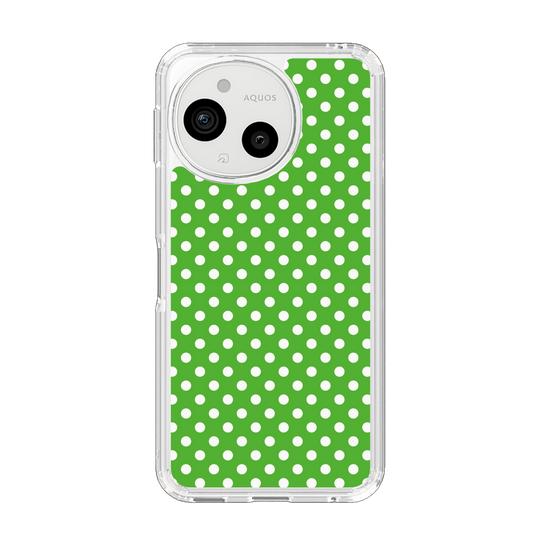 Slim Protection Case［ Small Dot - Green ］