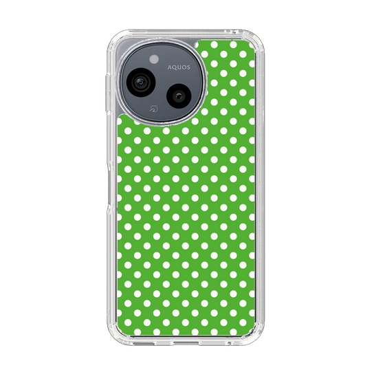 Slim Protection Case［ Small Dot - Green ］